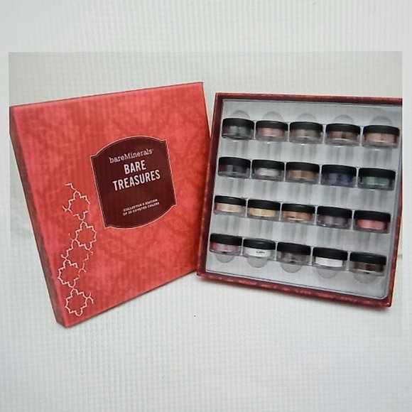 NIB rare bareMinerals Bare Treasures-Collector's Edition-20 Coveted Colors - Picture 6 of 11